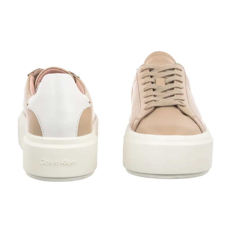 Calvin Klein Flatform Lace Up Lth Mg Triple Bright White YW0YW01928 0K4 (CK710-c) shoes