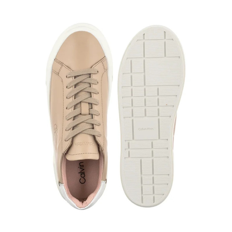 Calvin Klein Flatform Lace Up Lth Mg Triple Bright White YW0YW01928 0K4 (CK710-c) shoes