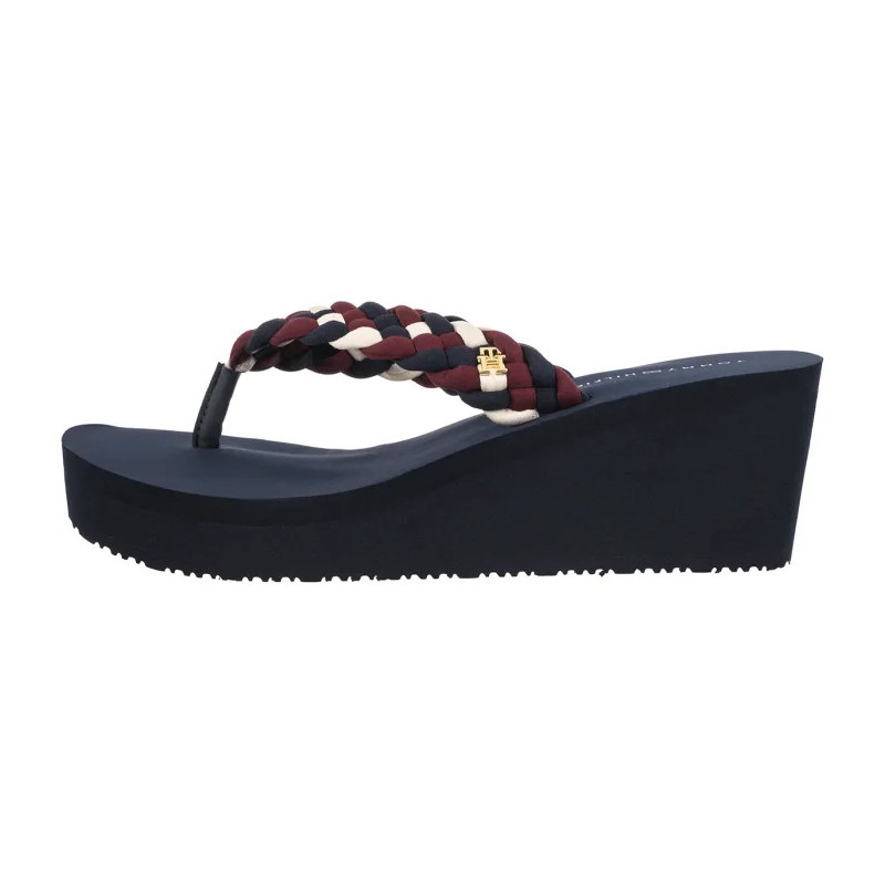 Tommy Hilfiger TH Wedge Braided Summer Sandal Rwb FW0FW09198 0GY (TH1441-a) shoes