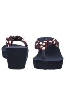 Tommy Hilfiger TH Wedge Braided Summer Sandal Rwb FW0FW09198 0GY (TH1441-a) shoes