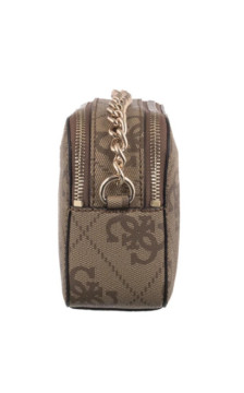 Guess Noelle II Crossbody Camera HWSO96 72140 Latte Logo/Brown (GU857-a) handbag
