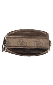 Guess Noelle II Crossbody Camera HWSO96 72140 Latte Logo/Brown (GU857-a) handbag