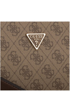 Guess Noelle II Luxury Satchel HWBG96 72070 Latte Logo/Brown (GU794-b) handbag