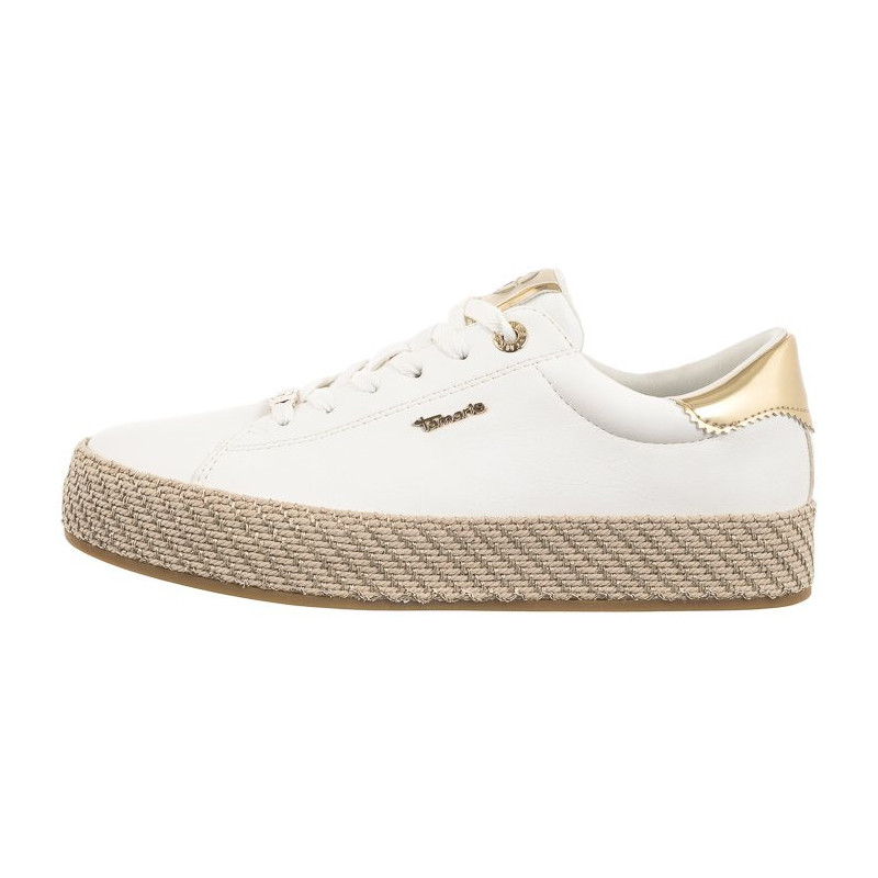 Tamaris Białe 1-23713-42 190 White/Gold (TM479-a) shoes