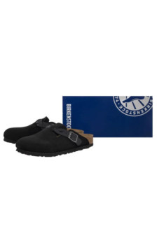 Birkenstock Boston Braided Black 1030497 (BK257-d) Women's Shoes/Flip Flops