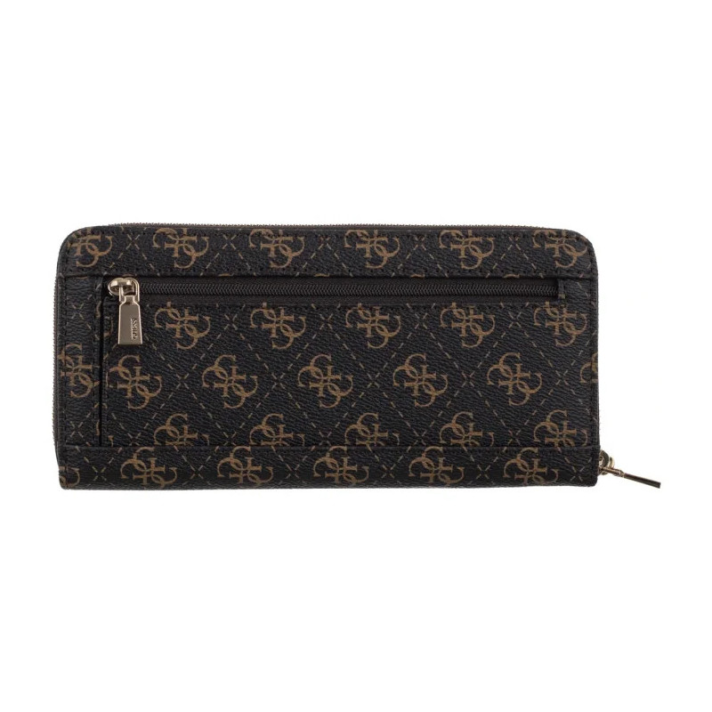 Guess Laurel II Slg Large Zip Around SWQL74 59146 Brown Logo (GU862-a) handbag