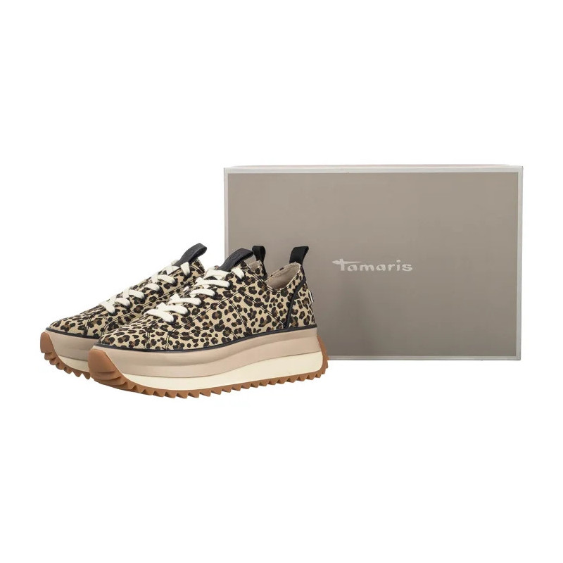 Tamaris Beżowe/Brązowe 1-23731-41 360 Leopard (TM381-d) sports Shoes
