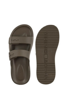 Tommy Hilfiger Light Adjustable Pool Slider Willow Green FM0FM05757 GX9 (TH1443-b) slippers