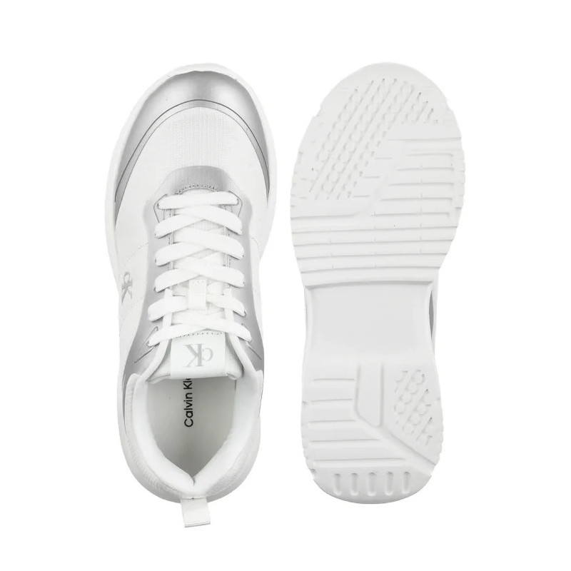 Calvin Klein Low Cut Lace-Up Sneaker Silver/White V3A9-83233-1844X059 (CK729-a) sports Shoes