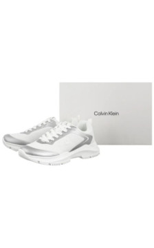 Calvin Klein Low Cut Lace-Up Sneaker Silver/White V3A9-83233-1844X059 (CK729-a) sports Shoes