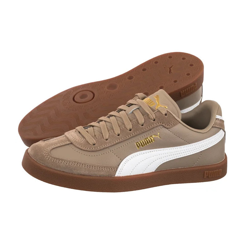 Puma Club II Era Ice Coffee-Puma White 397447 35 (PU622-d) sports shoes