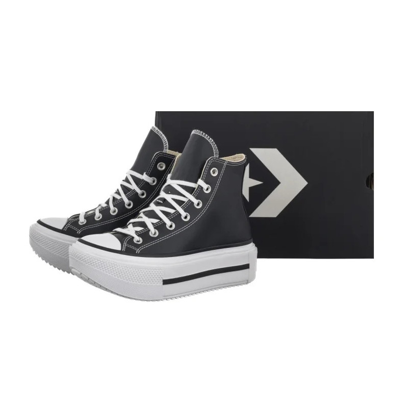 Converse CTAS Lift Double Stack Hi Black/White/Black (CO832-a) shoes