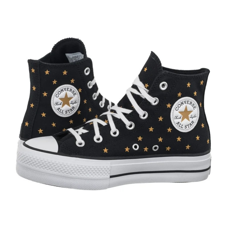 Converse Ctas Lift Hi Black/Honey Stick/White A16113C (CO833-a) shoes