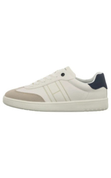 Tommy Hilfiger Low Cut Lace-Up Sneaker Beige/White/Blue T3X9-34355-1269Y007 (TH1451-a) sports Shoes
