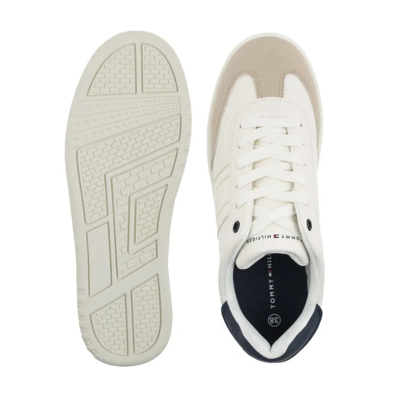 Tommy Hilfiger Low Cut Lace-Up Sneaker Beige/White/Blue T3X9-34355-1269Y007 (TH1451-a) sports Shoes