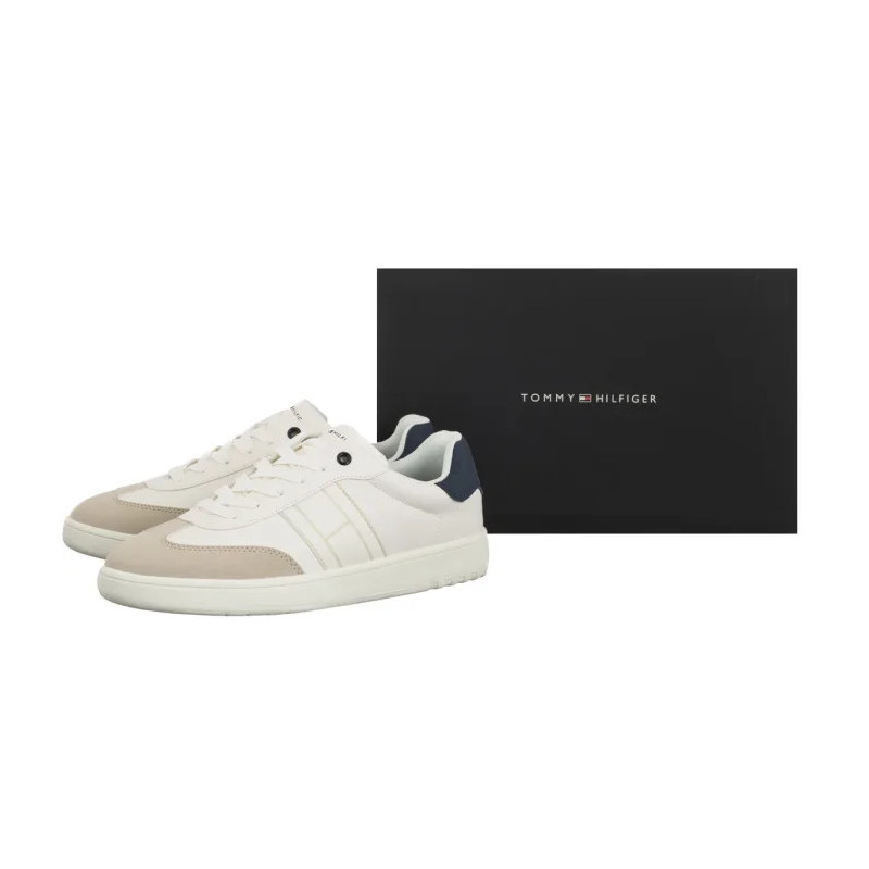 Tommy Hilfiger Low Cut Lace-Up Sneaker Beige/White/Blue T3X9-34355-1269Y007 (TH1451-a) sports Shoes