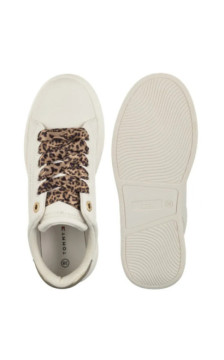 Tommy Hilfiger Low Cut Lace-Up Sneaker Off White/Platinum T3A9-34255-1355X024 (TH1453-a) sports Shoes