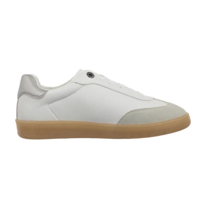 Tommy Hilfiger Low Cut Lace-Up Sneaker White/Silver T3A9-34242-1269X025 (TH1455-a) sports Shoes