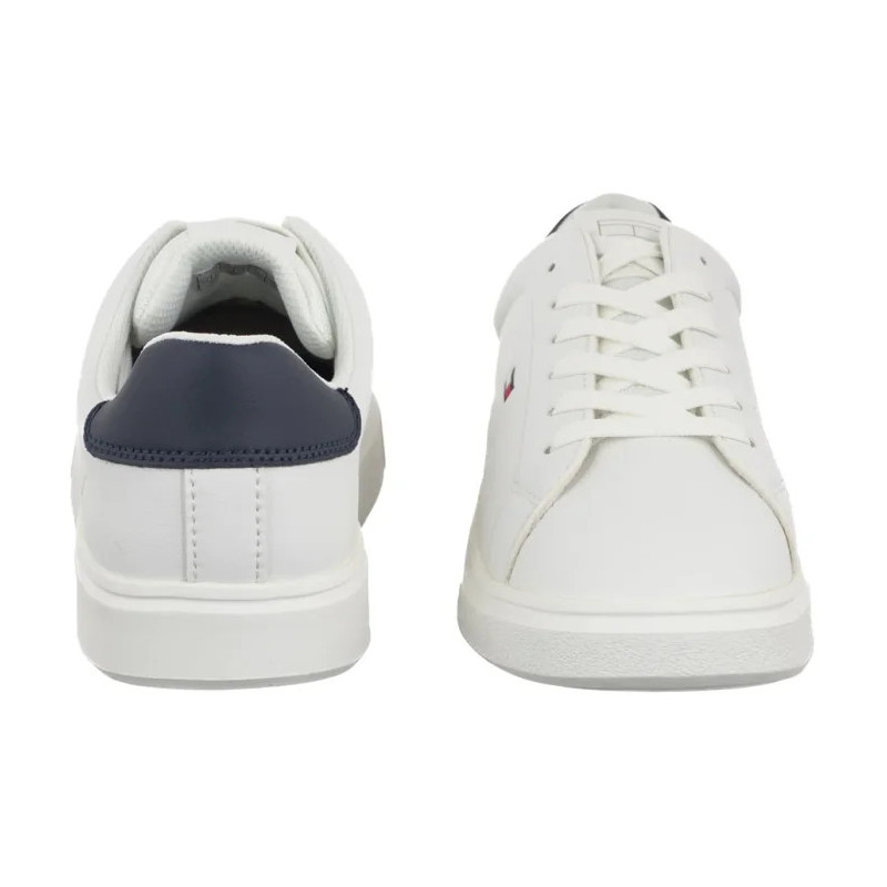 Tommy Hilfiger Low Cut Lace-Up Sneaker White/Blue T3X9-34350-1355X336 (TH1456-a) sports Shoes