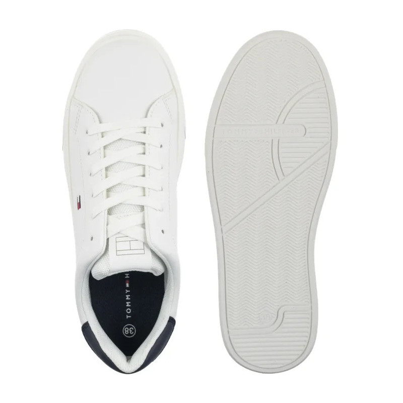 Tommy Hilfiger Low Cut Lace-Up Sneaker White/Blue T3X9-34350-1355X336 (TH1456-a) sports Shoes