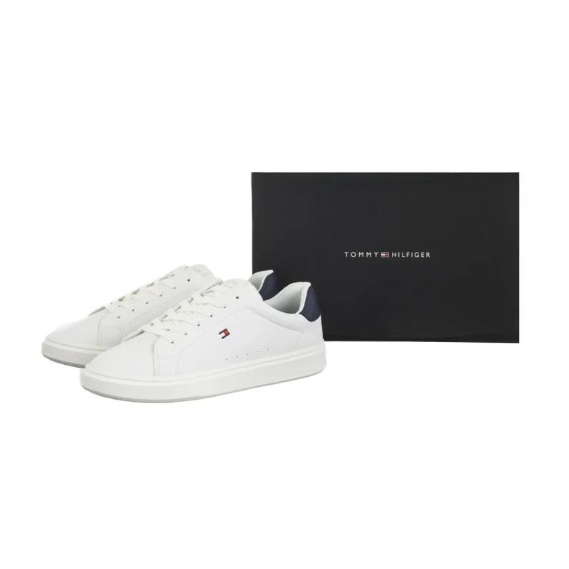 Tommy Hilfiger Low Cut Lace-Up Sneaker White/Blue T3X9-34350-1355X336 (TH1456-a) sports Shoes