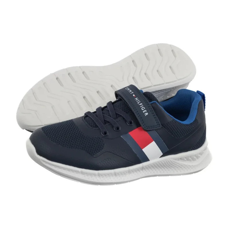 Tommy Hilfiger Flag Low Cut Lave-Up/Velcro Sneaker T1X9-34369-1843800 (TH1450-a) sports shoes