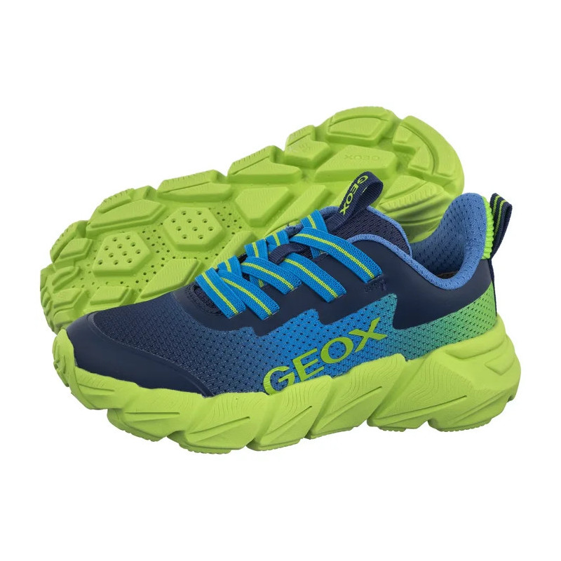 Geox J Flexyper Fast Lt Blue/Lime J46N1A O2A9J C4378 (GE248-b) sports shoes