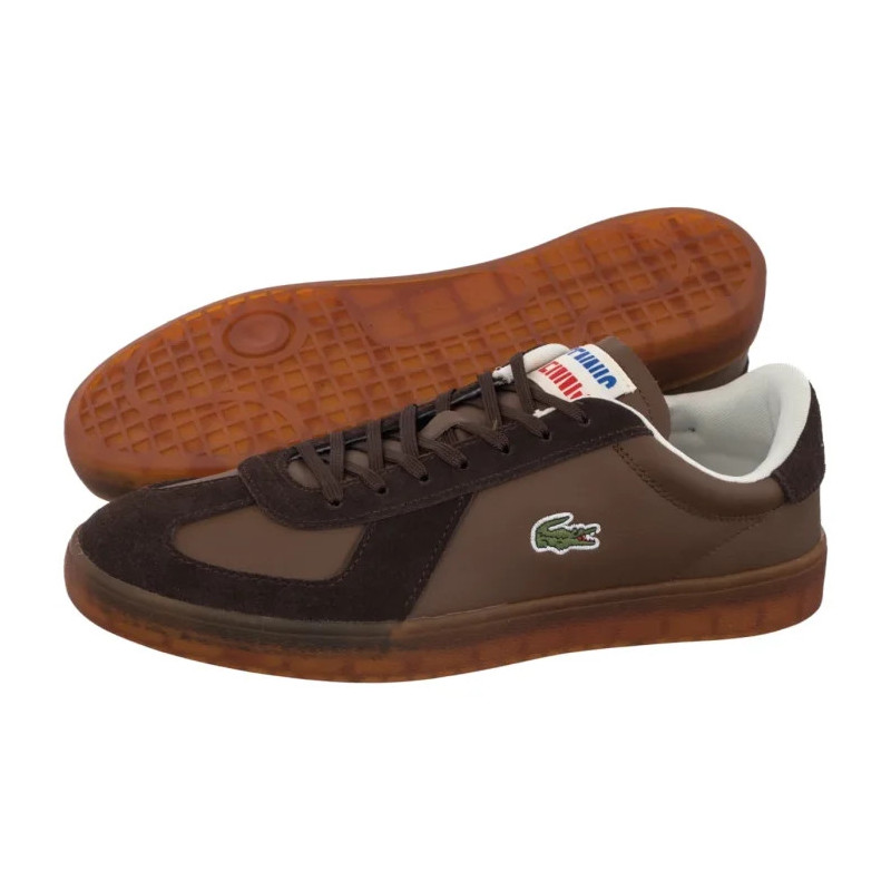 Lacoste Baseshot Pro 126 1 SMA Dk Brw/Gum- Leather 751SMA0077.031 (LC469-a) sports shoes