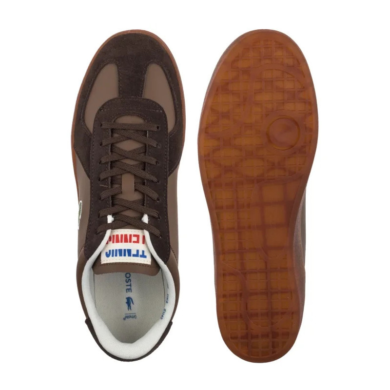 Lacoste Baseshot Pro 126 1 SMA Dk Brw/Gum- Leather 751SMA0077.031 (LC469-a) sports shoes