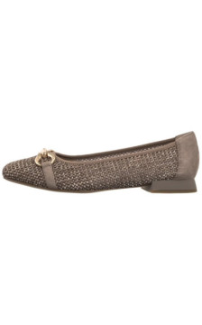 Caprice Brązowe 9-22503-42 326 Mud Comb (CP396-d) ballerinas