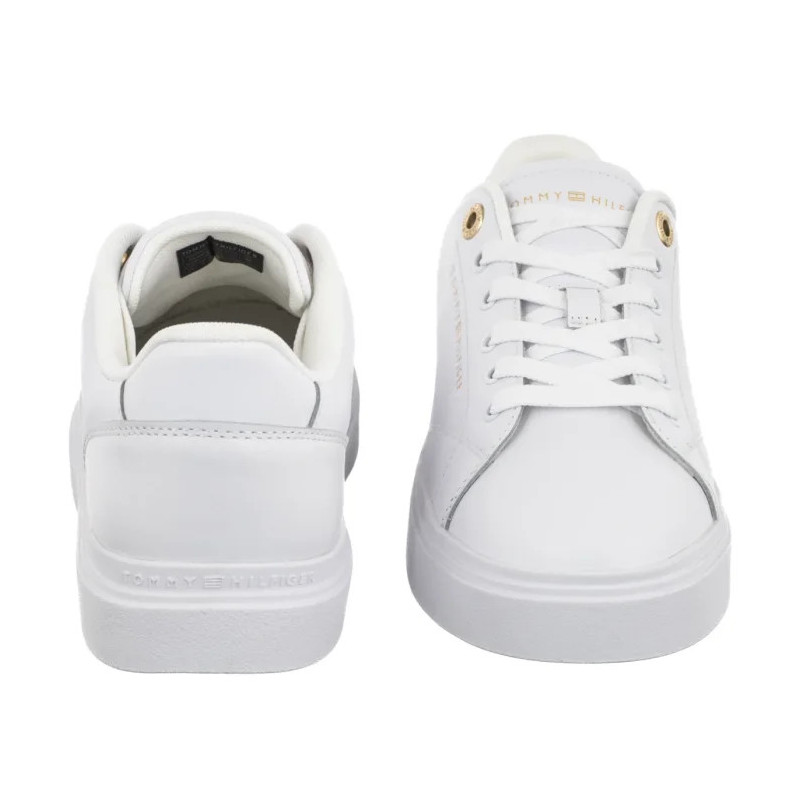 Tommy Hilfiger Th Feminine Cupsole Leather White FW0FW09105 YBS (TH1457-a) sports Shoes