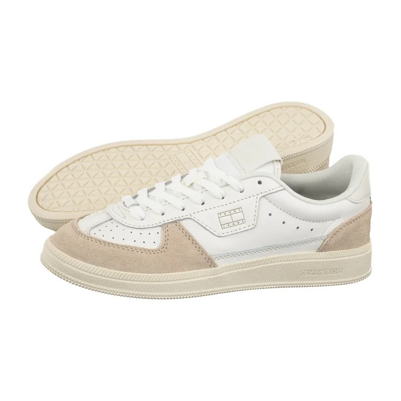 Tommy Hilfiger The Greenwivh Edge Leather Ecru/Newsprint EN0EN02988 01V (TH1462-a) sports Shoes