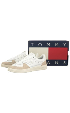 Tommy Hilfiger The Greenwivh Edge Leather Ecru/Newsprint EN0EN02988 01V (TH1462-a) sports Shoes