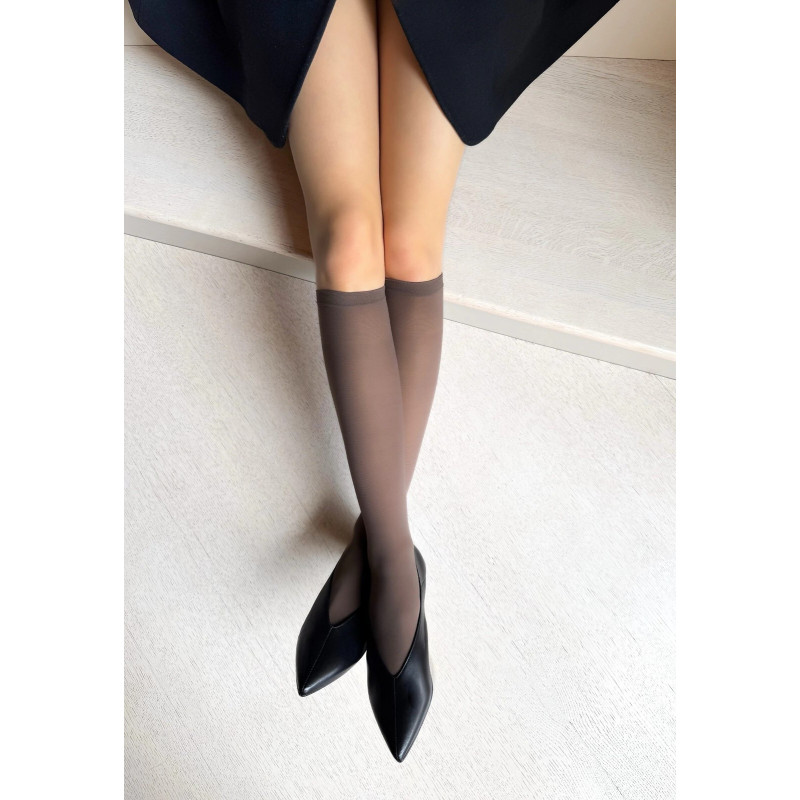 Veneziana knee-high socks with microfiber