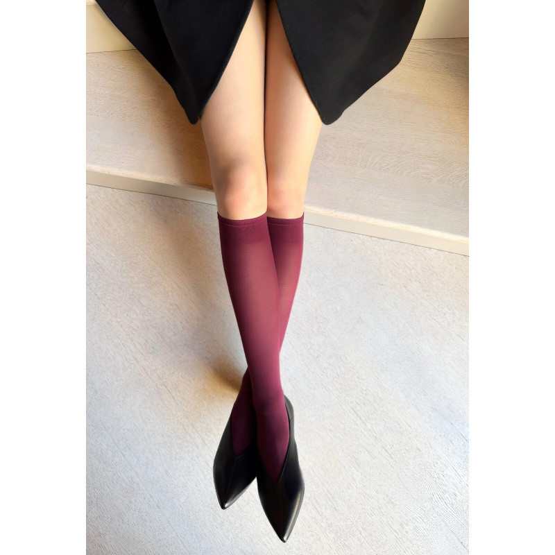 Veneziana knee-high socks with microfiber