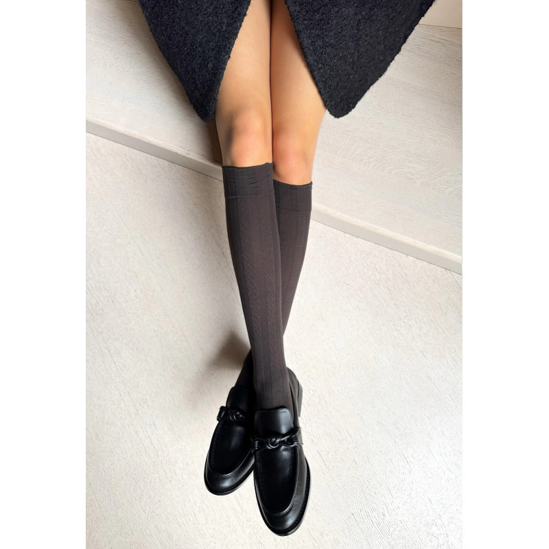 Veneziana knee-high socks with microfiber