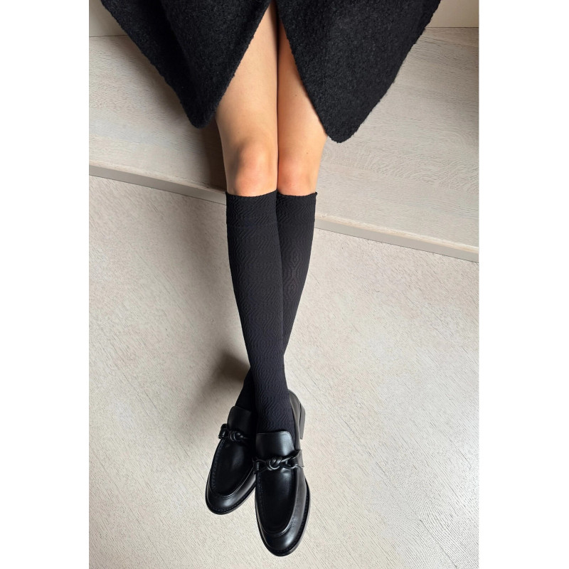 Veneziana knee-high socks with microfiber