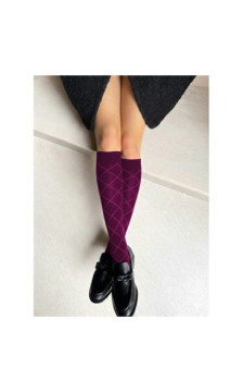 Veneziana knee-high socks with microfiber