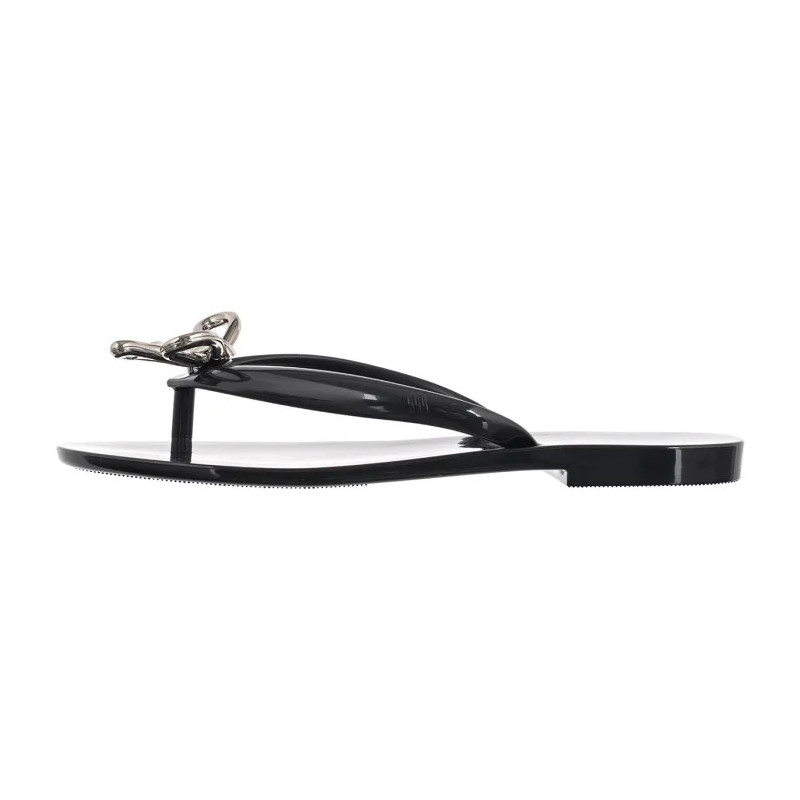 Melissa Harmonic Iris Ad 37847/BQ802 Black/Silver (ML382-a) flip flops