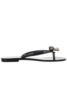 Melissa Harmonic Iris Ad 37847/BQ802 Black/Silver (ML382-a) flip flops