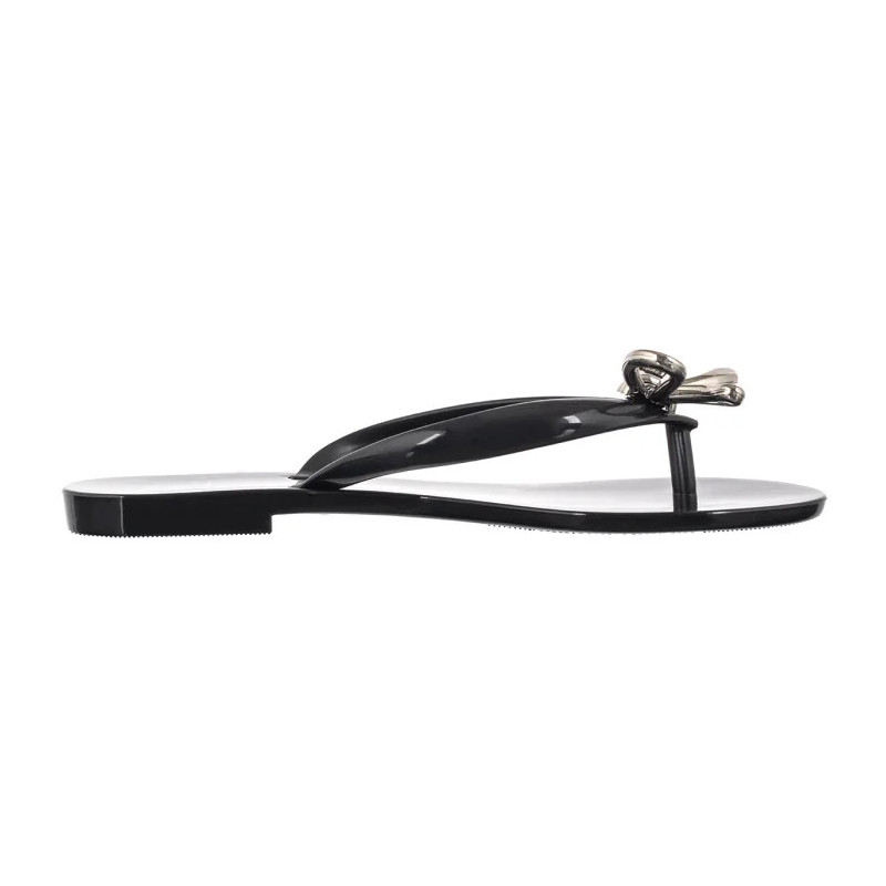 Melissa Harmonic Iris Ad 37847/BQ802 Black/Silver (ML382-a) flip flops