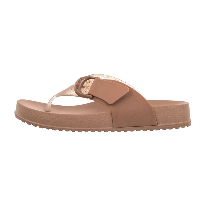 Melissa Cozy Thong Ad 37742/BN748 Brown/Glass Rice Husk (ML383-a) shoes
