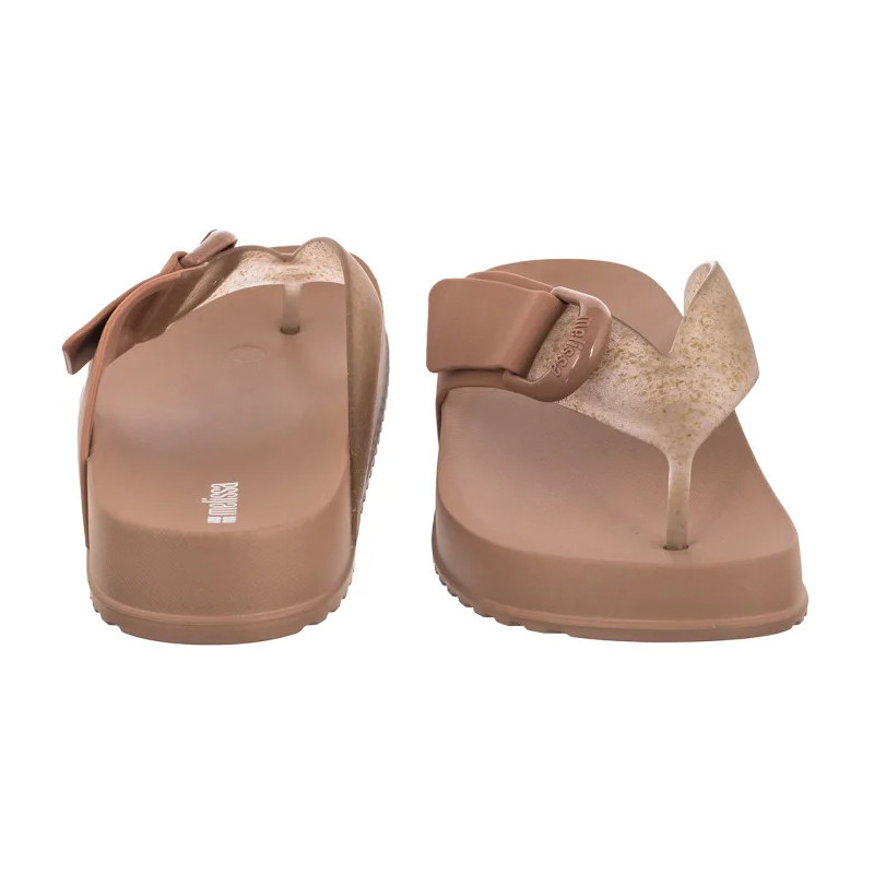 Melissa Cozy Thong Ad 37742/BN748 Brown/Glass Rice Husk (ML383-a) shoes