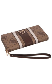 Guess Laurel II Slg Lrg Zip Around SWSS74 59146 Latte Logo/Brown (GU865-a) handbag