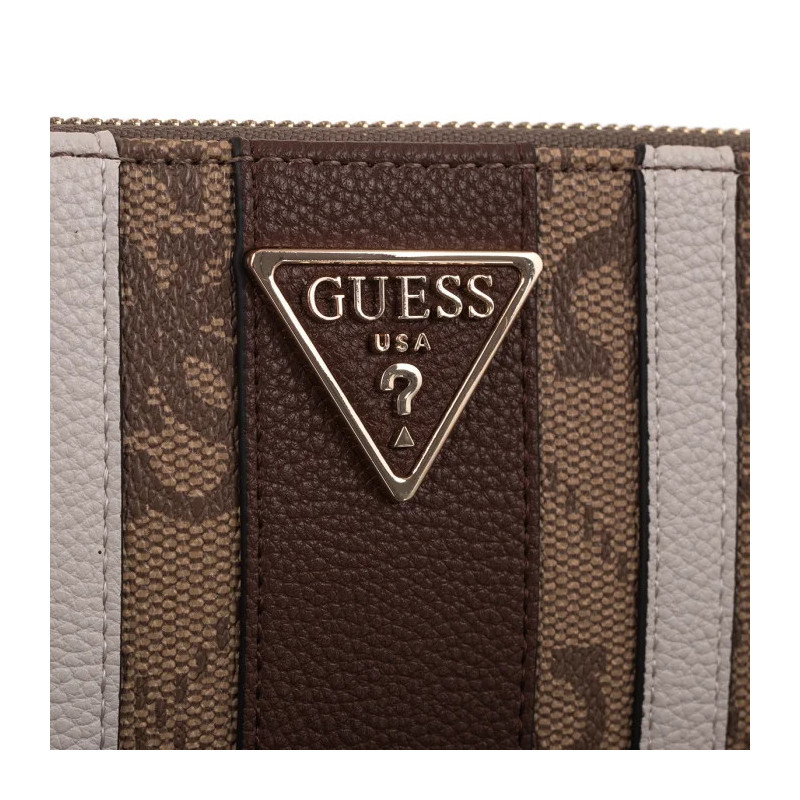 Guess Laurel II Slg Lrg Zip Around SWSS74 59146 Latte Logo/Brown (GU865-a) handbag