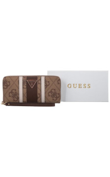 Guess Laurel II Slg Lrg Zip Around SWSS74 59146 Latte Logo/Brown (GU865-a) handbag