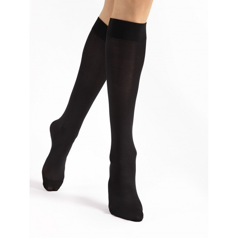 Fiore knee-high socks with microfiber