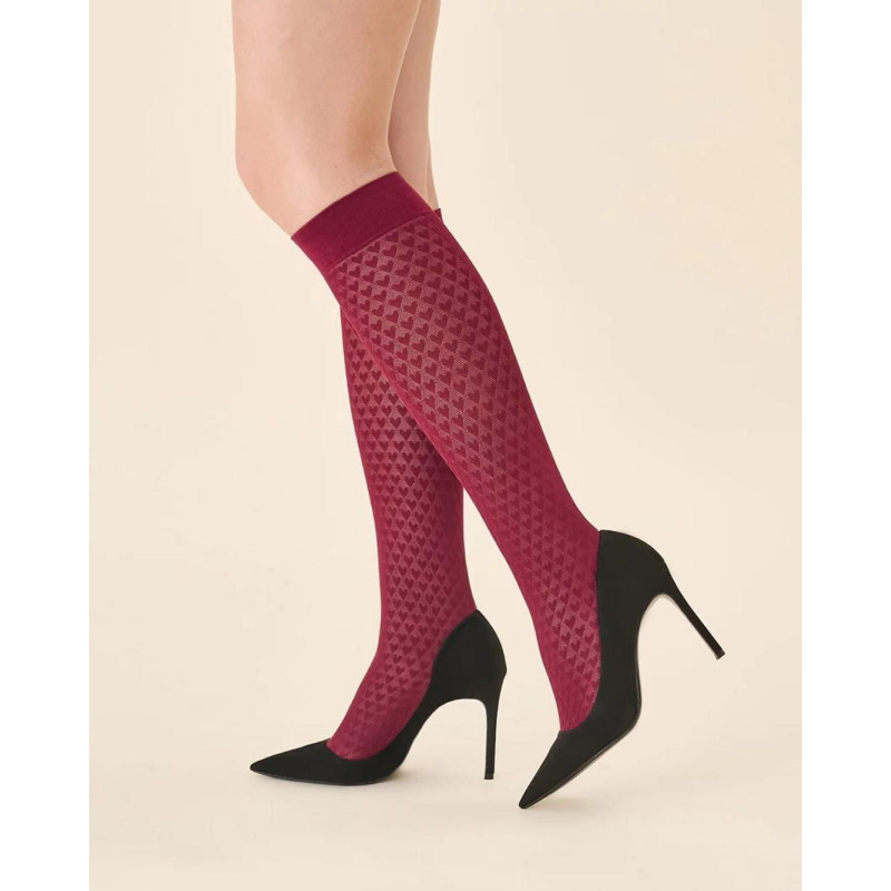 Gabriella knee-high socks with microfiber