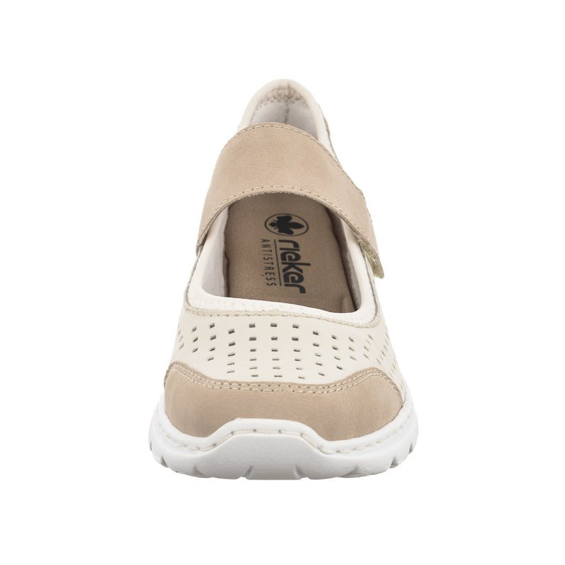 Rieker Beżowe L32B5-81 White Combination (RI76-b) shoes