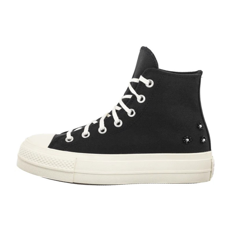 Converse CTAS LIFT HI Black/Black/Egret A17787C (CO838-a) shoes